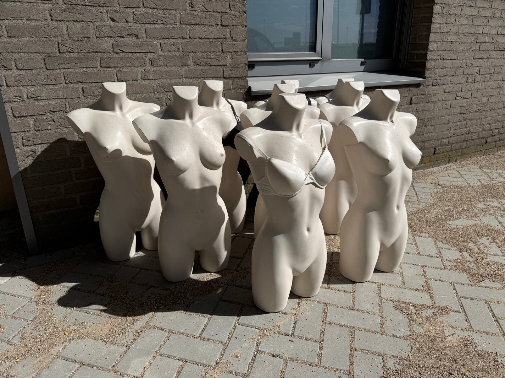 Dames buste etalagepop (9x), Ophalen, Gebruikt