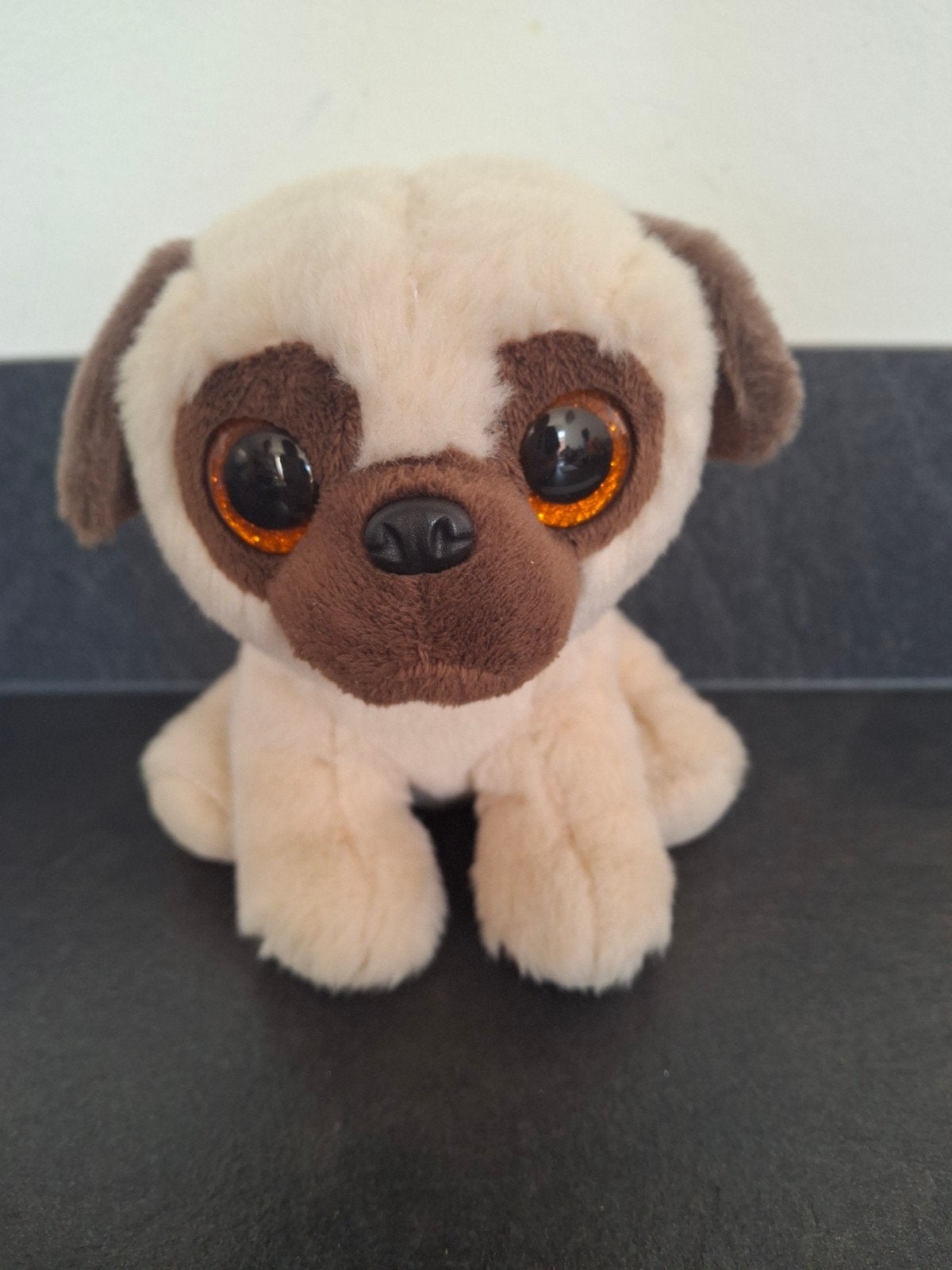 Ty knuffel hond Rufus, Zo goed als nieuw, Klein (minder dan 20 cm), Bruin, Ty