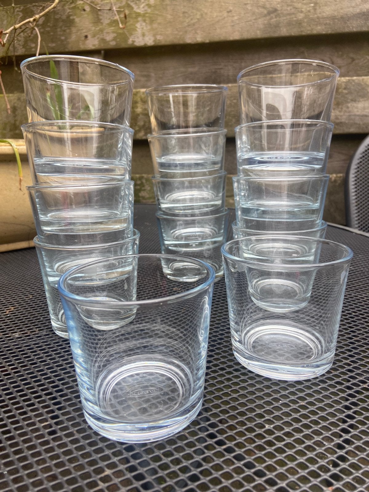 Glazen potjes voor bv waxine lichtjes of decoreren, Ophalen of Verzenden
