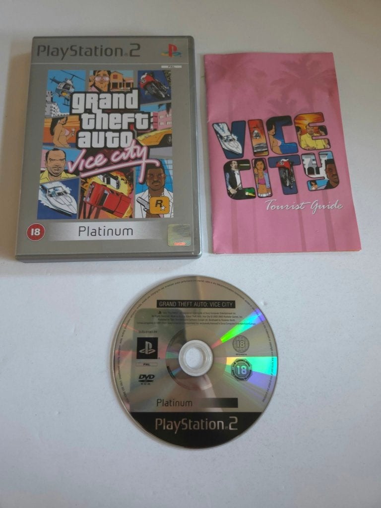 Playstation 2 (PS2) - Grand Theft Auto Vice City  - 12542, Spelcomputers en Games, Avontuur en Actie, Vanaf 18 jaar, 1 speler
