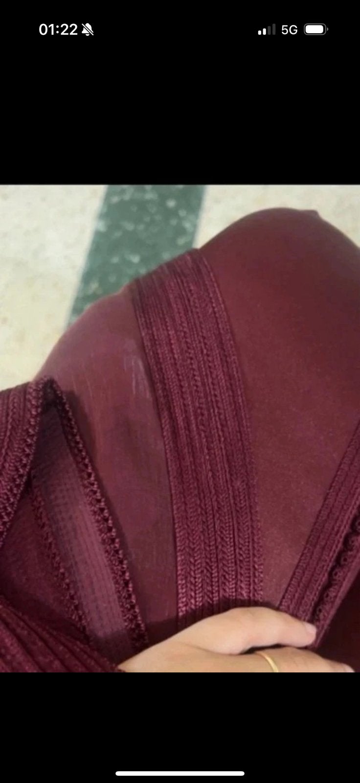 2 delige takchita organza in kleur burgundy, Ophalen of Verzenden