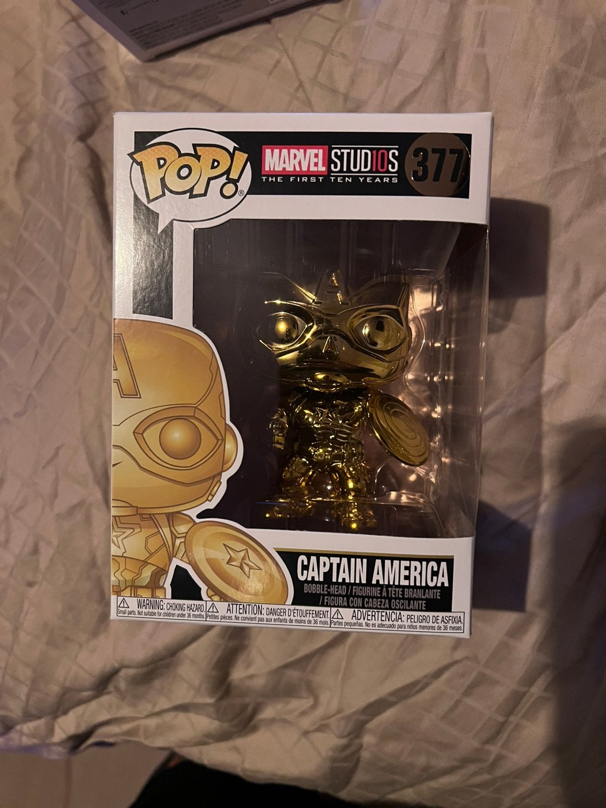 Captain america funko pop chrome, Ophalen of Verzenden, Zo goed als nieuw