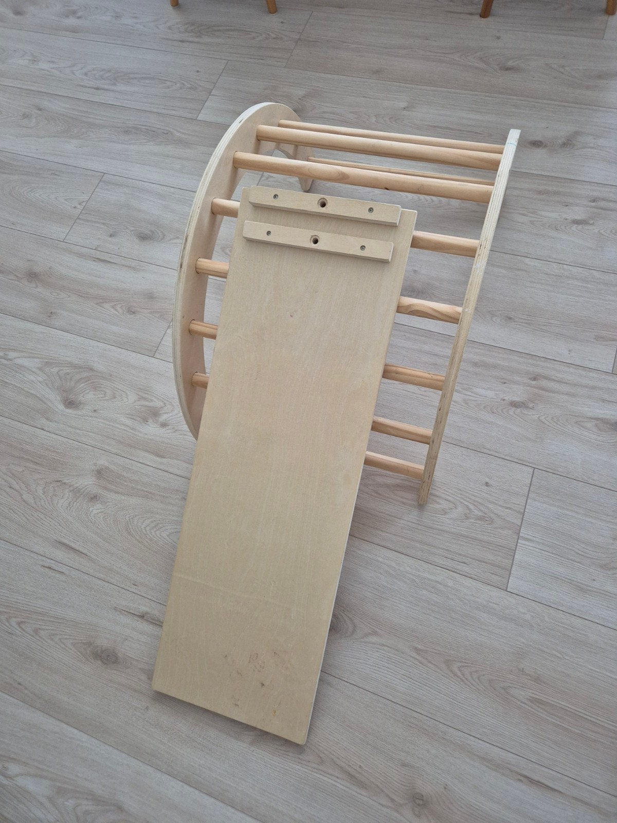 Houten Klimrek met Glijbaan voor Kinderen, Kinderen en Baby's, Speelgoed | Buiten | Speeltoestellen, Ophalen of Verzenden, Zo goed als nieuw