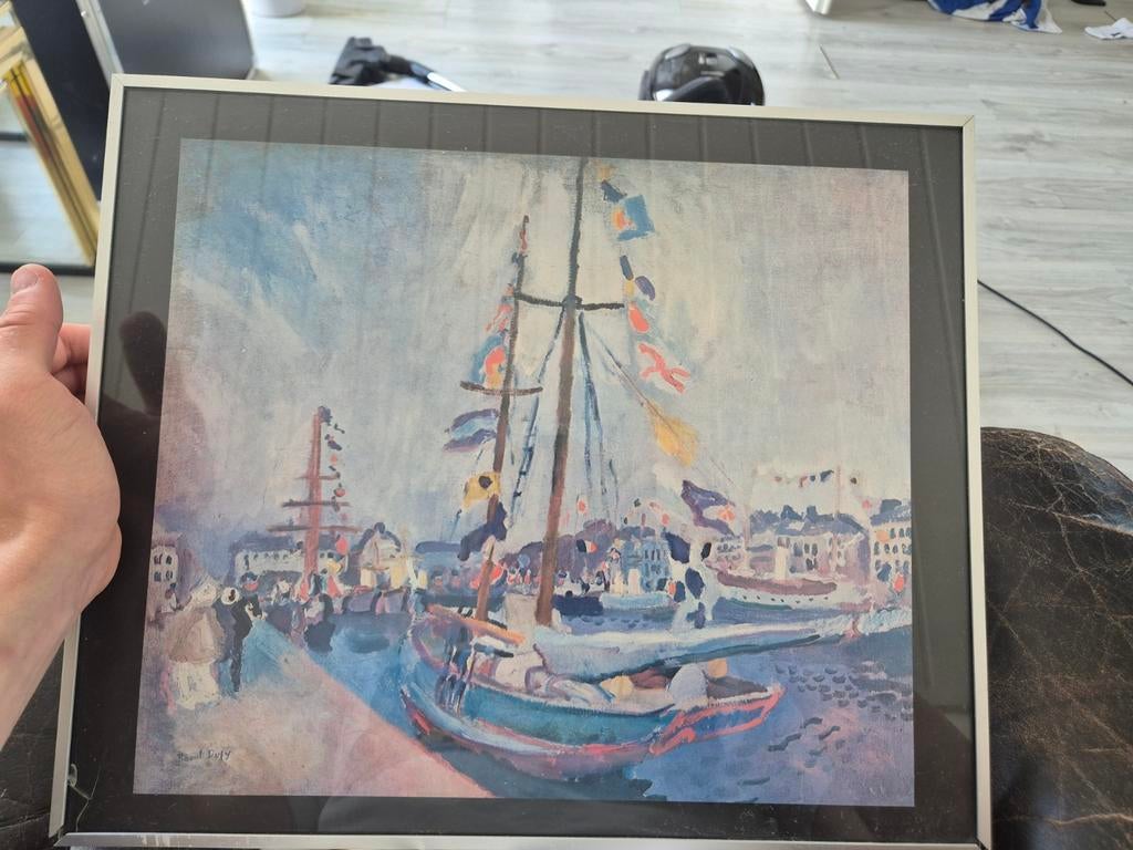 Raoul Dufy - Yacht in de Haven (1904) - Ingelijste Print, Ophalen