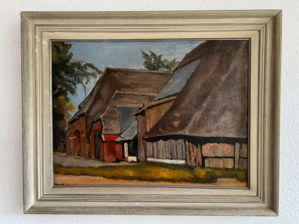 Haagse school. Olieverf op paneel Carl C. van Niekerk, Antiek en Kunst, Kunst | Schilderijen | Klassiek, Ophalen of Verzenden