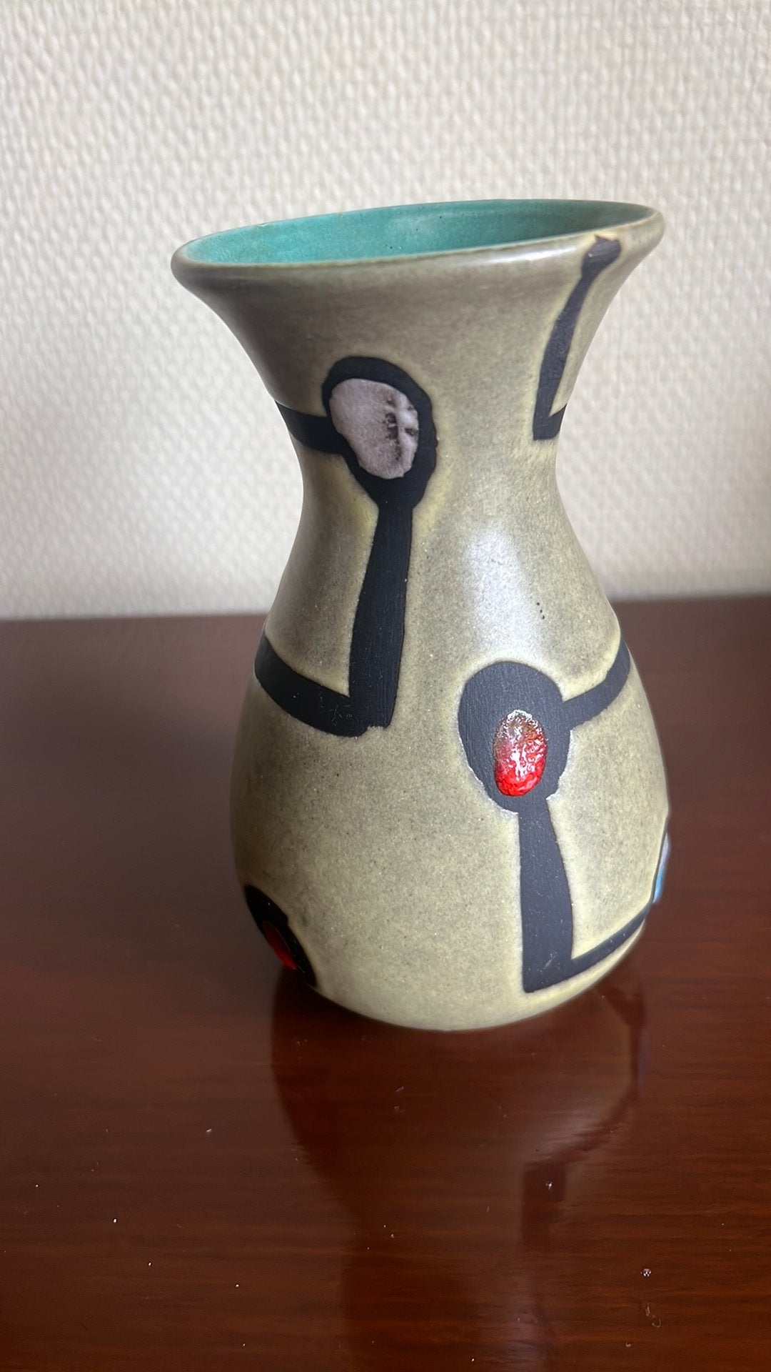 Vintage vaas van Jasba, nr. 531-16, Antiek en Kunst, Ophalen of Verzenden