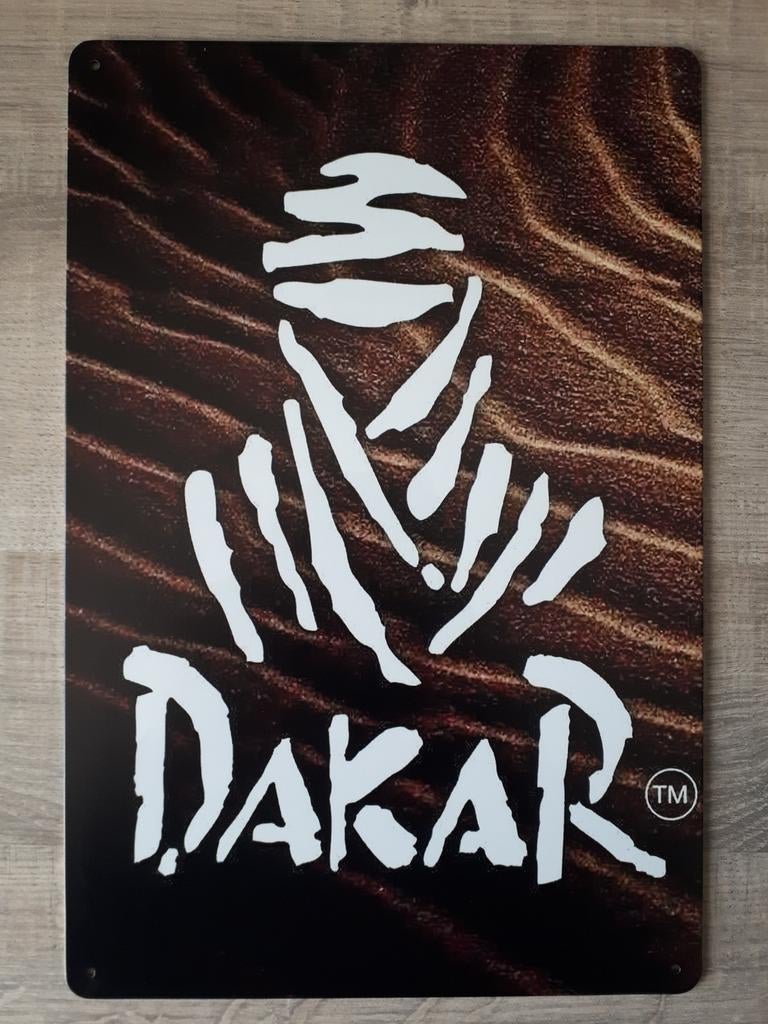 Dakar 20x30 cm Metalen Reclamebord, Verzamelen, Ophalen of Verzenden, Nieuw, Reclamebord