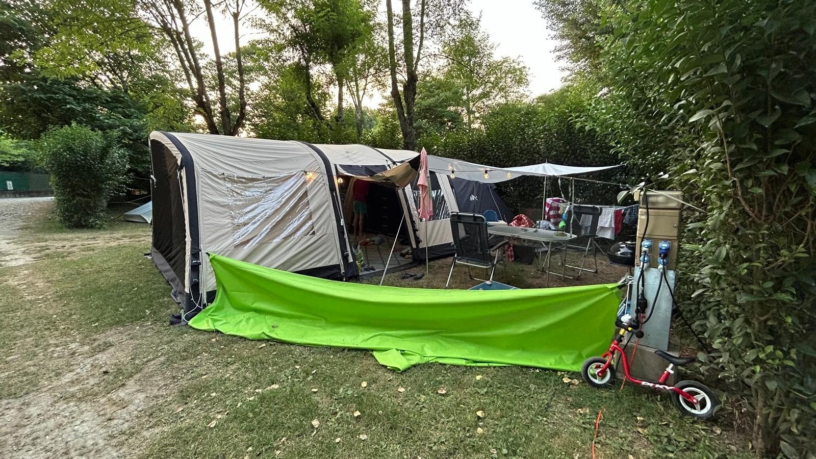 Obelink Miami 6 TC Easy Air tent,  evt. Anssems bagagewagen, Caravans en Kamperen, Tenten, Ophalen, Zo goed als nieuw, Tot en met 6