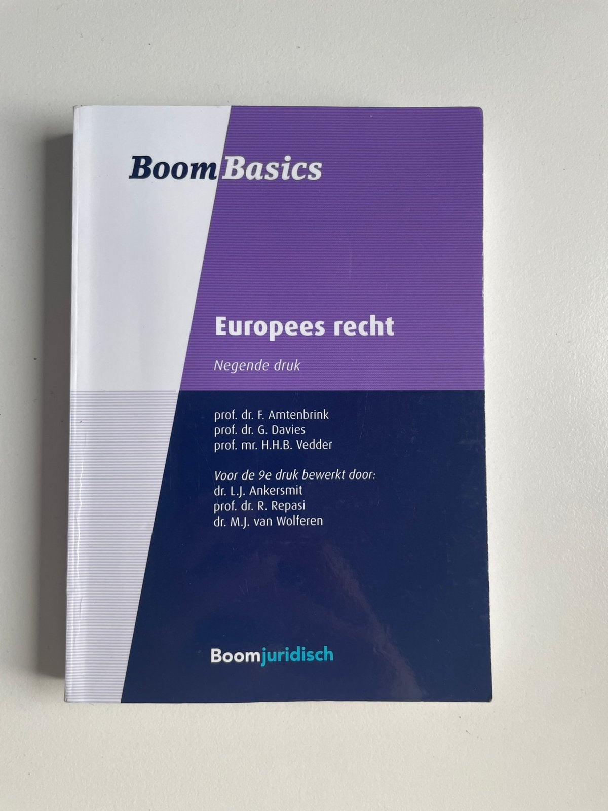 Boom Basics Europees recht, Boeken, Ophalen of Verzenden, Alpha, Zo goed als nieuw, WO