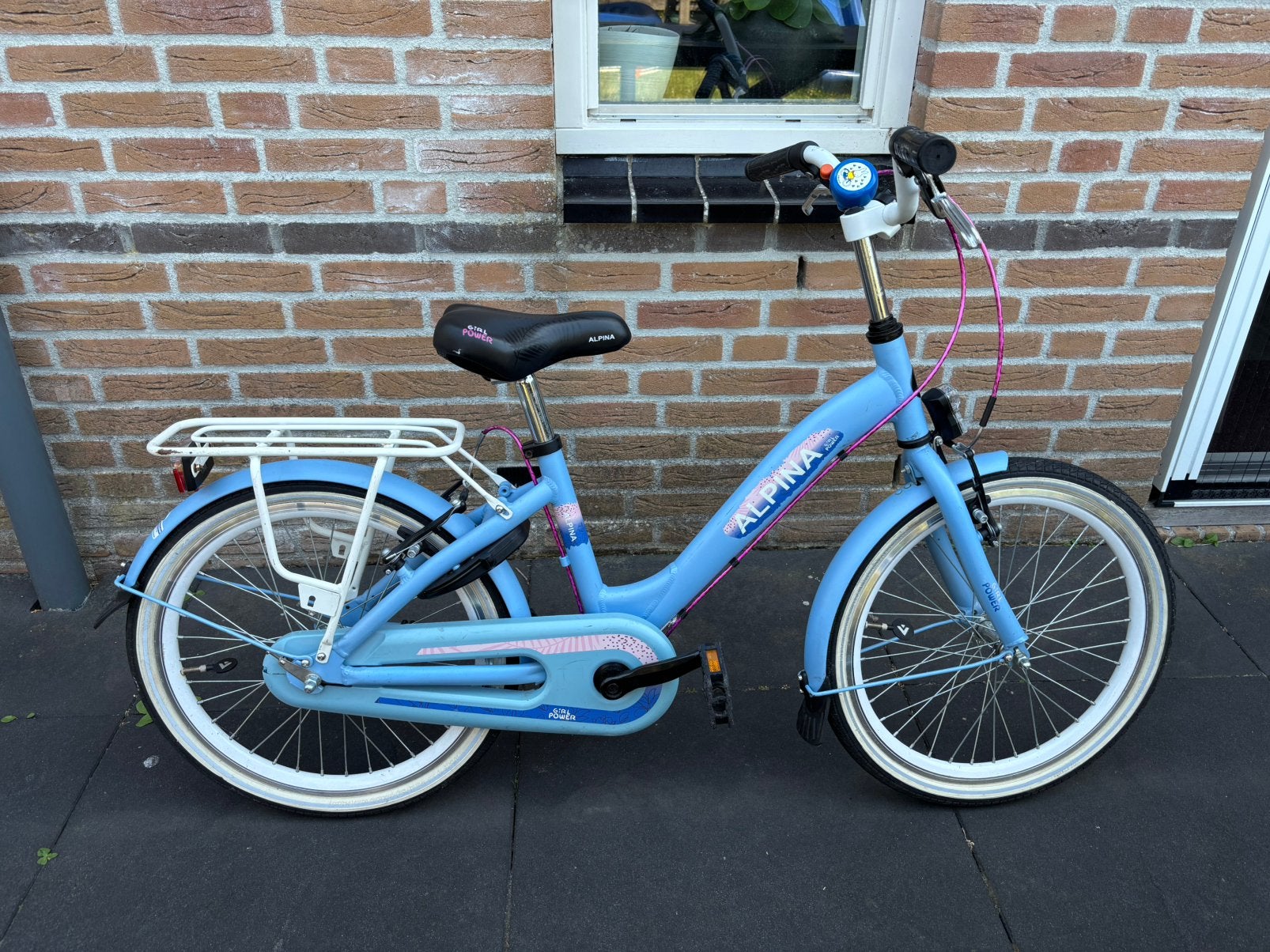 Alpina girlpower kinderfiets 20 inch, Fietsen en Brommers, Fietsen | Meisjes, Ophalen, Terugtraprem, Gebruikt, Handrem