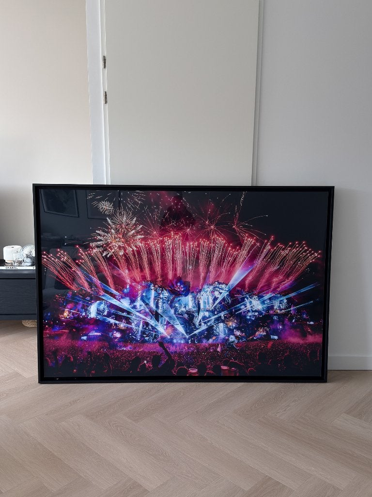 Tomorrowland 2024 wall-art (180x120), Huis en Inrichting, Ophalen, Schilderij, 120 cm, Hout