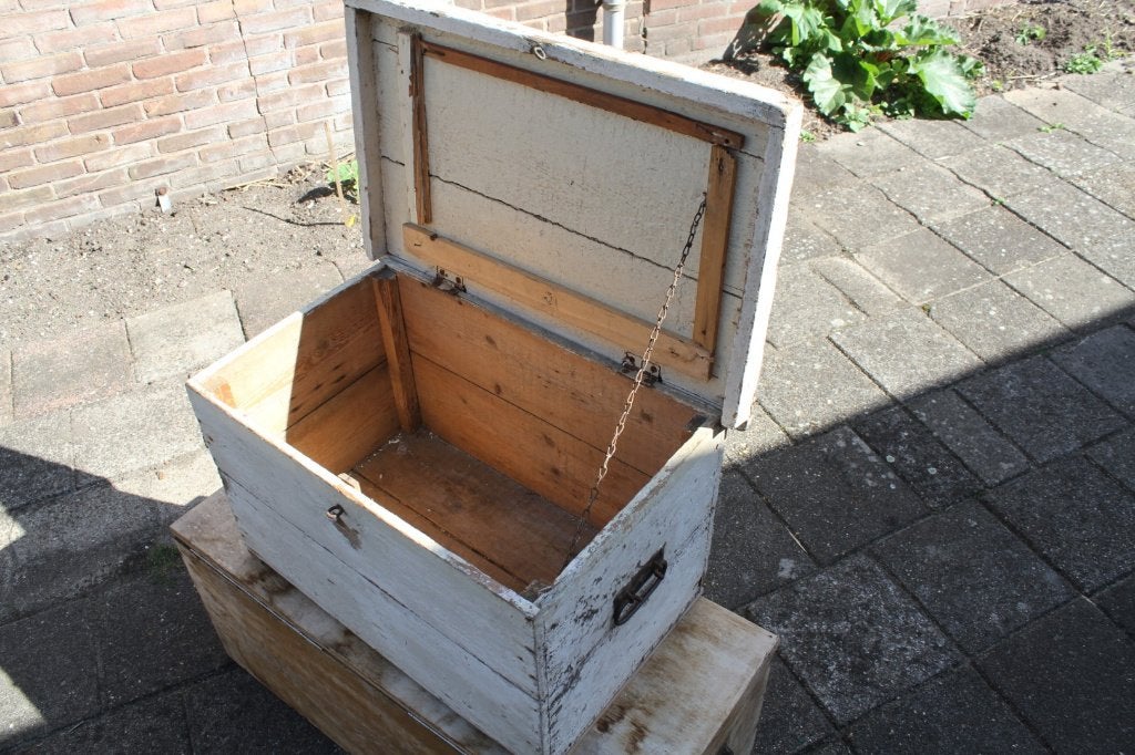Grote houten opberg kist, Ophalen, Minder dan 50 cm, Gebruikt, 50 tot 100 cm