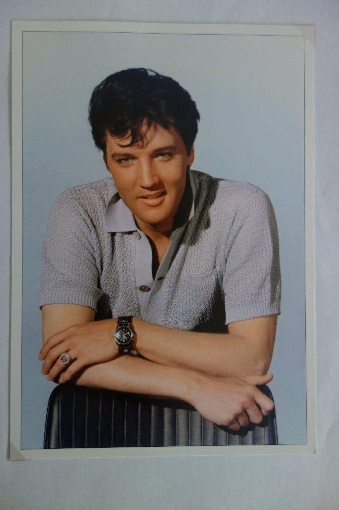 Kaart Elvis Presley, Verzamelen, Ophalen of Verzenden, Zo goed als nieuw, Foto of Kaart