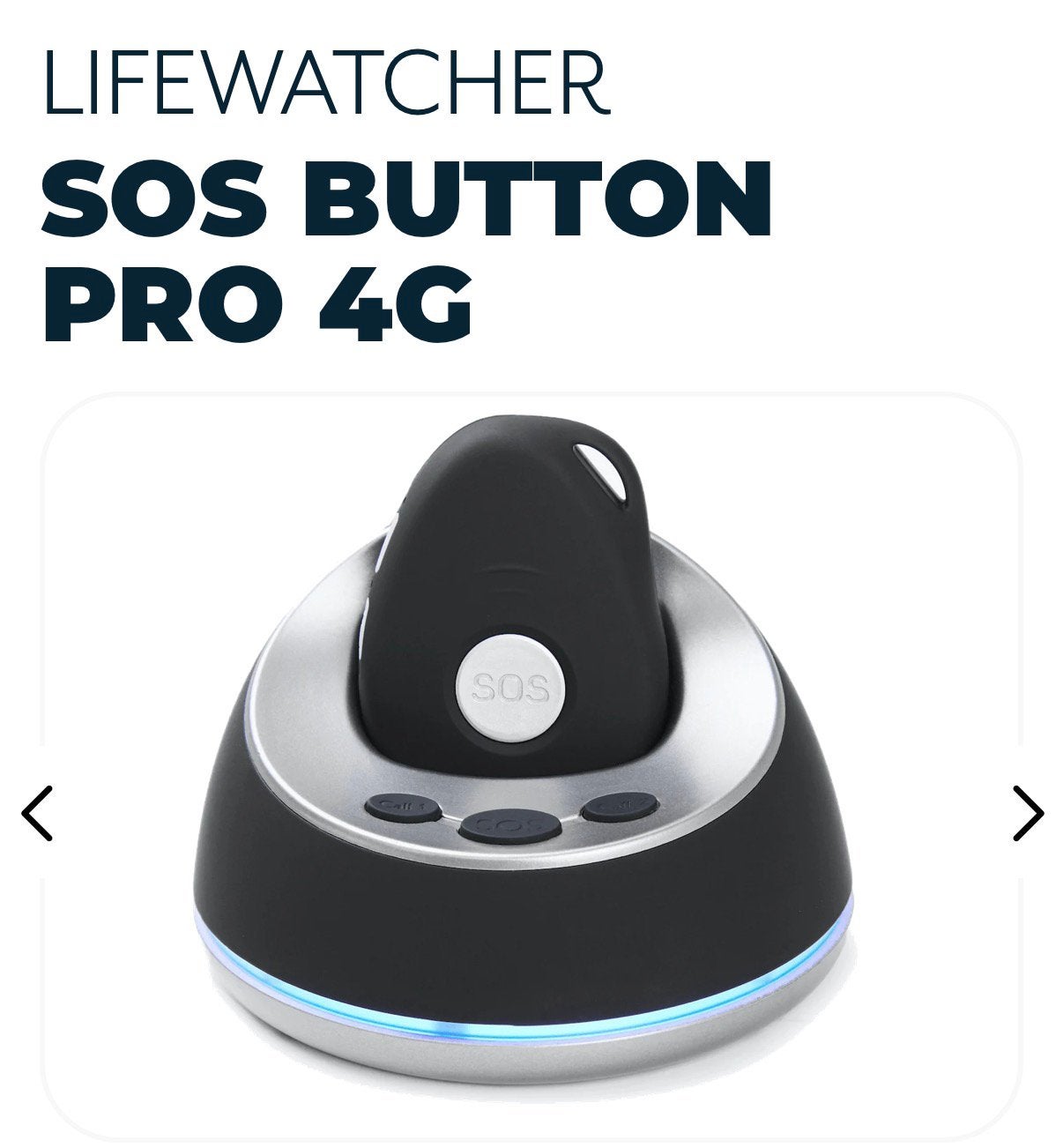 Lifewatcher SOS button (noodknop ouderen) Pro 4G, Ophalen, Zo goed als nieuw