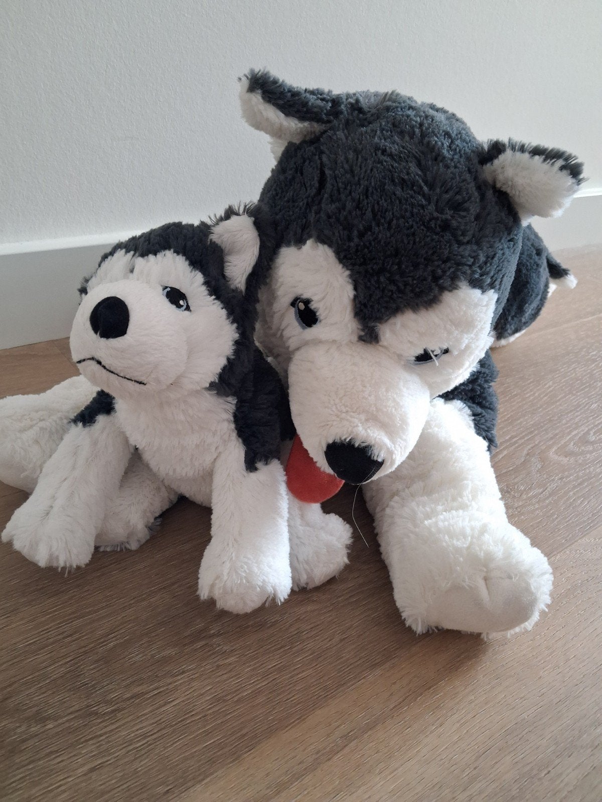 Knuffels Ikea Livlig husky hond met pup baby L1573, Ophalen of Verzenden, Zo goed als nieuw, Hond