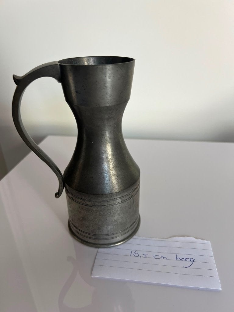 Vintage Engelse tinnen maatkan / schenkkan – England, Antiek en Kunst, Ophalen