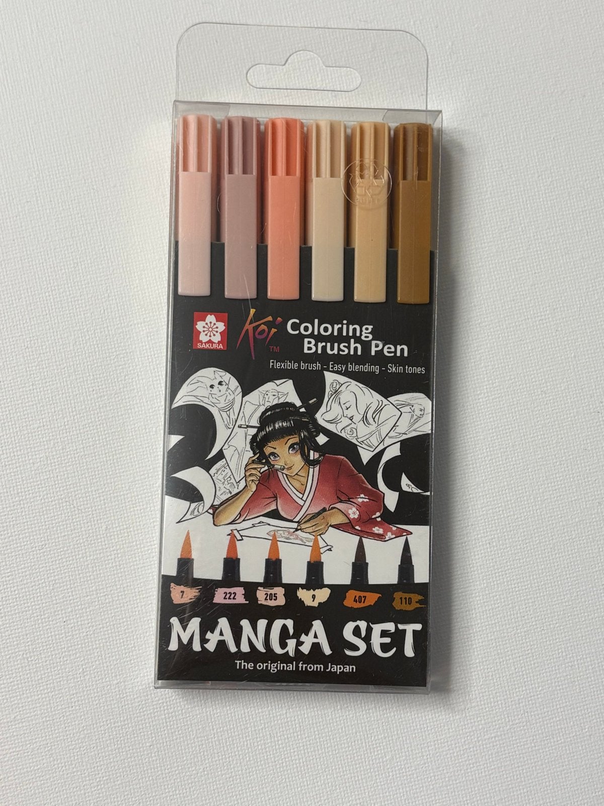 Sakura Koi Coloring Brush Pen Manga Set - Huidtinten, Ophalen of Verzenden, Nieuw, Potlood of Stift