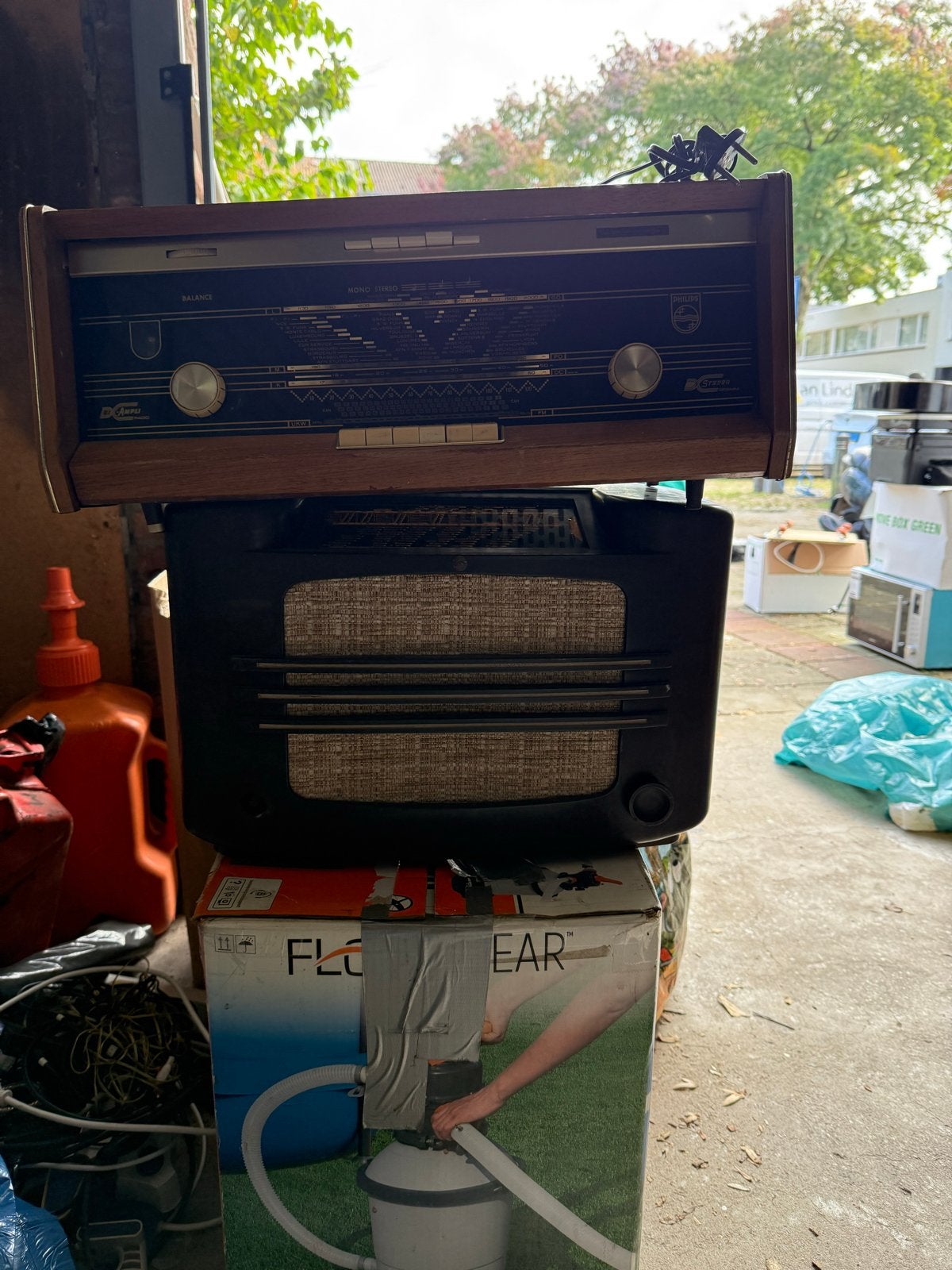 Vintage Philips Radio's en Stereo Set - Diverse Modellen, Ophalen, Gebruikt, Radio