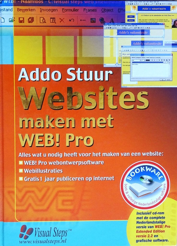 WEBSITES MAKEN MET WEB! PRO inclusief CD-ROM, Ophalen of Verzenden, Nieuw, Programmeertaal of Theorie, Studio Visual Steps