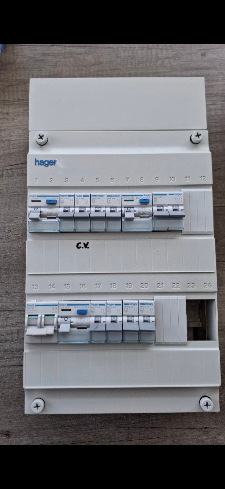 Hager Vision Groepenkast - Compleet en Goed Onderhouden, Ophalen, Gebruikt, Hager, Groepenkast