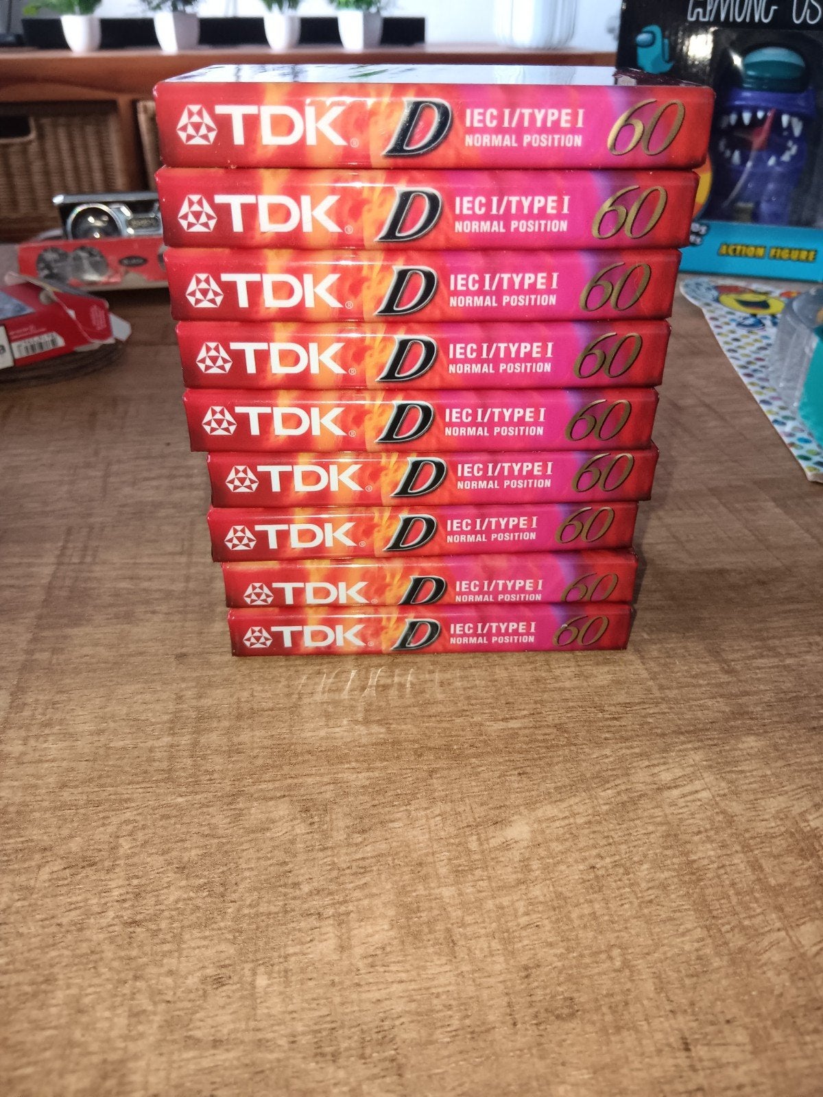 TDK D 60, Cd's en Dvd's, Cassettebandjes, Nieuw in verpakking, Onbespeeld, Overige genres, 2 t/m 25 bandjes, Ophalen of Verzenden
