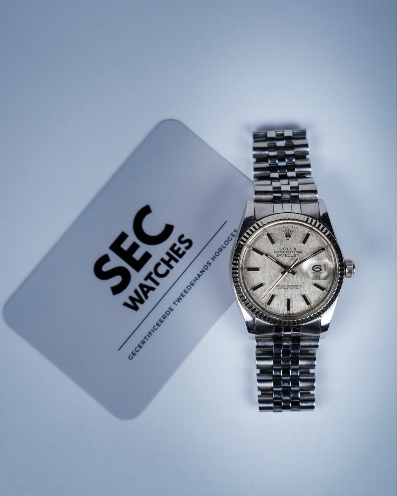 Rolex Datejust 16014 Linnen, Staal, Gebruikt, -, Rolex