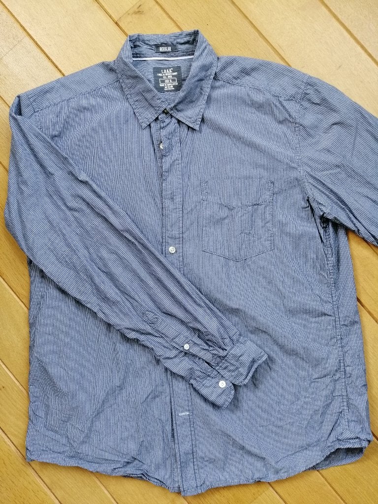 H&M LOGG bloes blauw wit streep maat XL, Blauw, Ophalen of Verzenden, Zo goed als nieuw, H&M