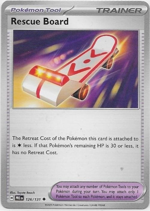 Prismatic Evolutions,  Rescue Board [uncommon] 126/131, Verzenden, Nieuw, Losse kaart
