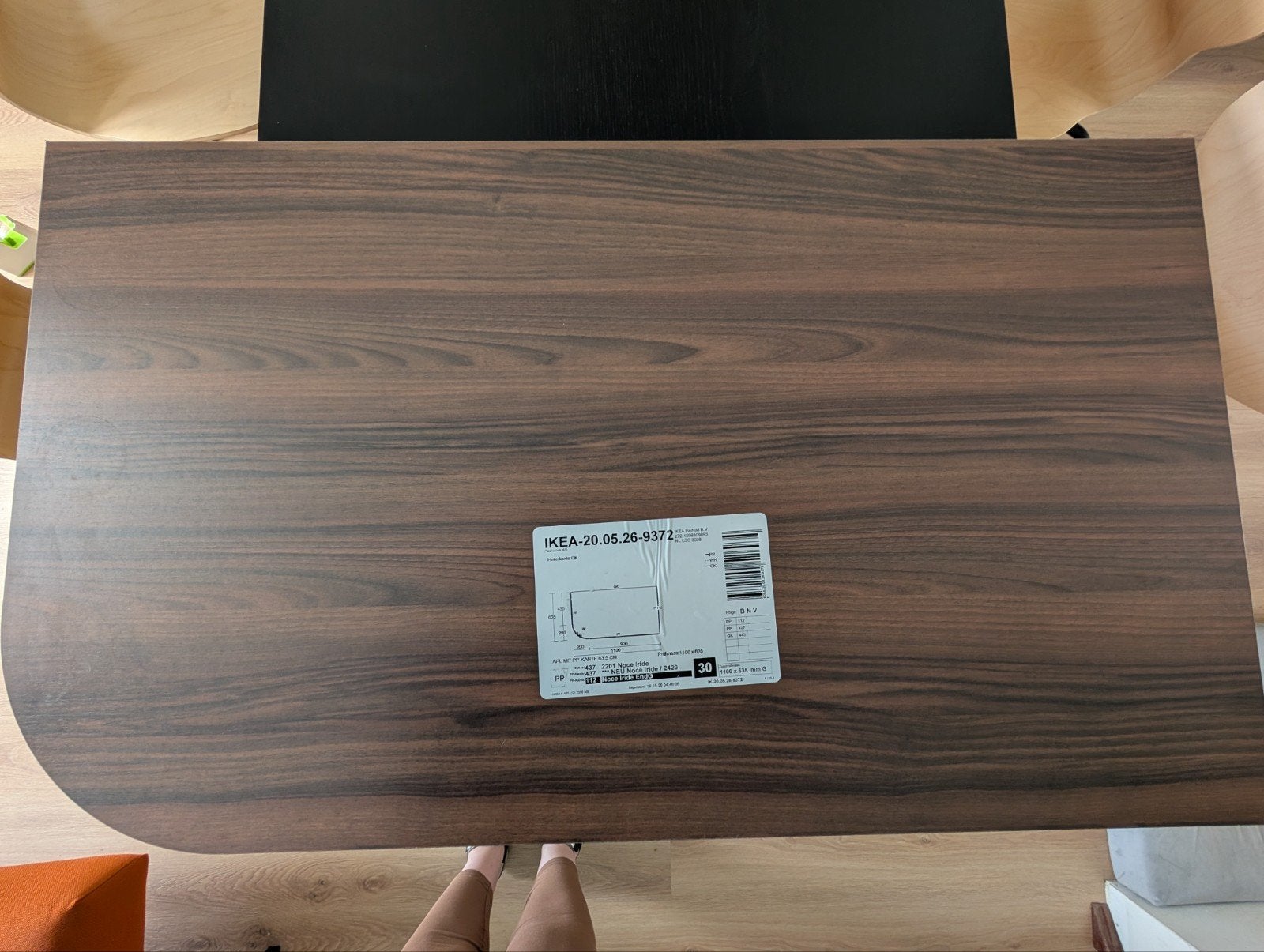 Aanrecht / bar / bureau / werkblad IKEA walnoot NIEUW 110*63, Ophalen, Nieuw