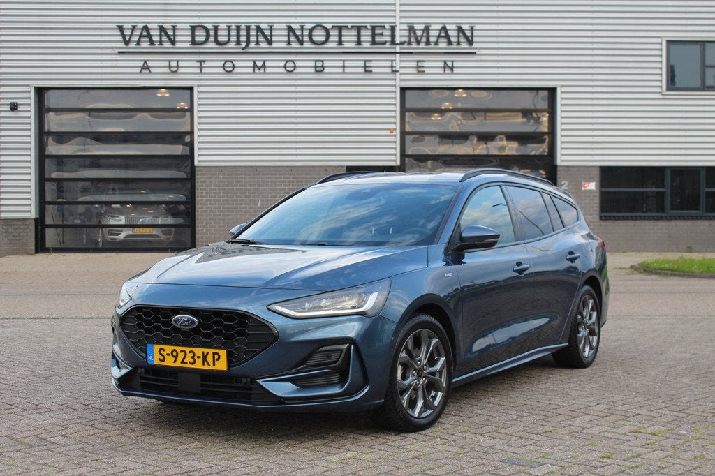 Ford FOCUS Wagon 1.0 EcoBoost Hybrid ST Line Style / Carplay, Gebruikt, Met garantie (alle), Blauw, Origineel Nederlands