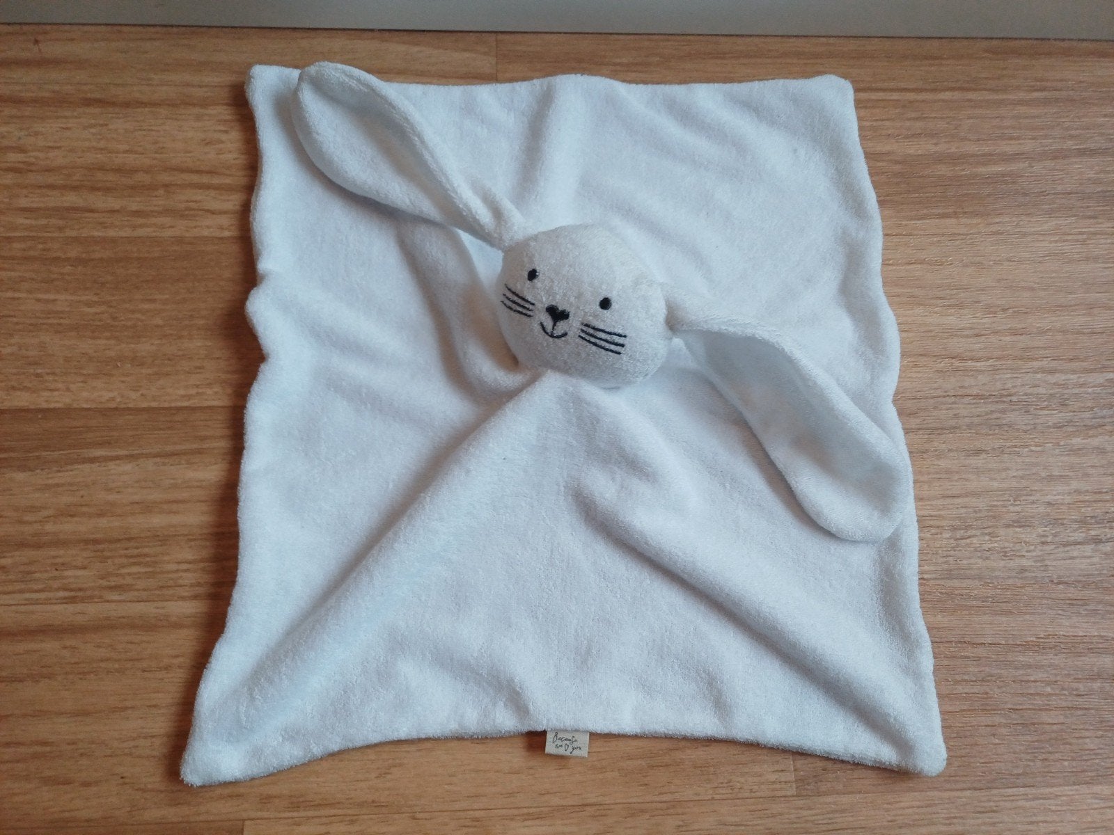 hema knuffeldoek doekje wit konijn badstof, Ophalen of Verzenden