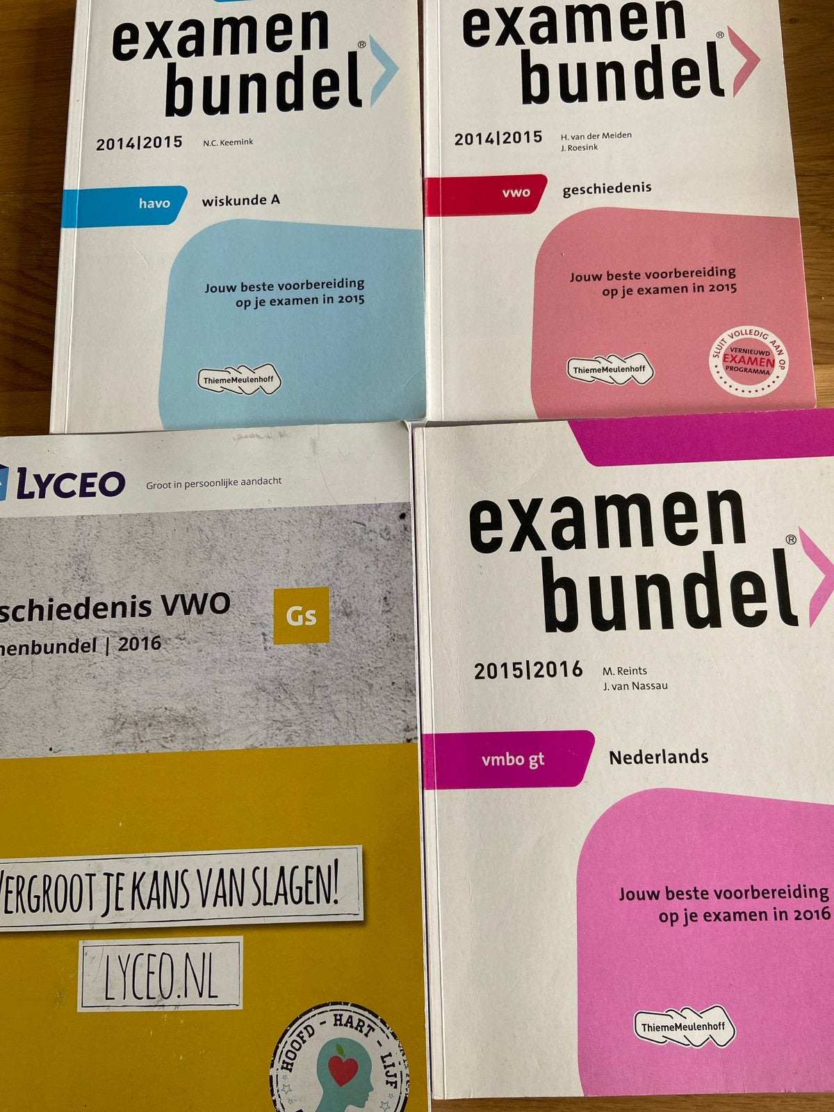 Gratis Examenbundels en Lyceo oefenboek, Boeken, Schoolboeken, Gelezen, Wiskunde A, HAVO, Ophalen