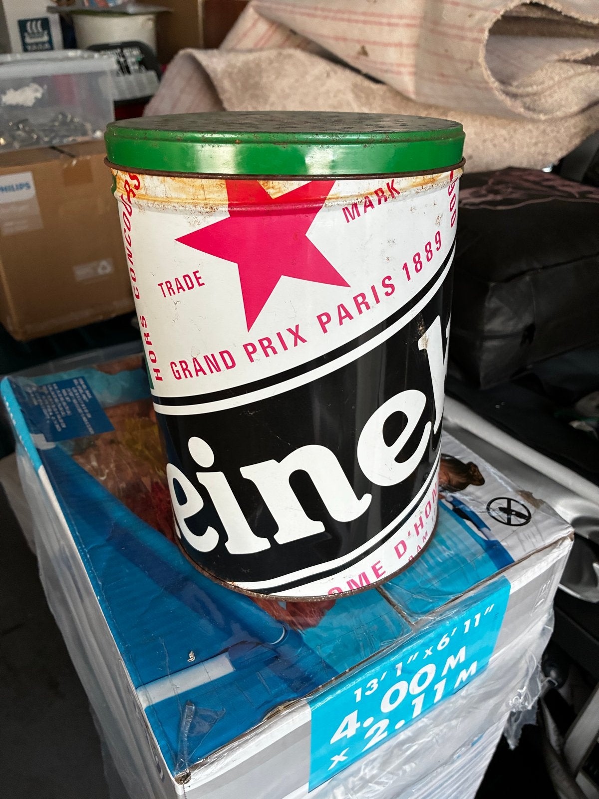 Oud Heineken blik - Collectors item, Ophalen, Gebruikt, Overige, Overige merken