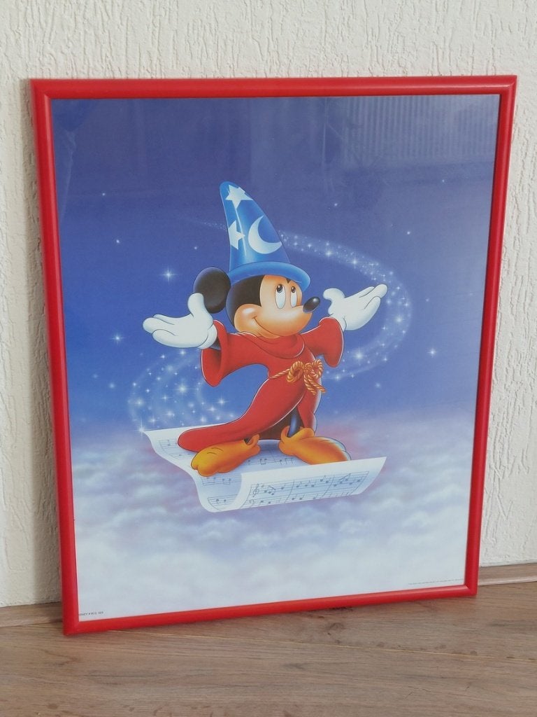 Walt Disney Poster - Mickey Mouse, Ophalen, Zo goed als nieuw, Minder dan 50 cm, Foto of Poster