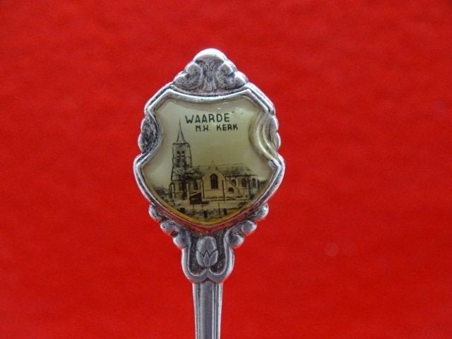 Lepeltje: Waarde Zeeland NH Kerk schildje, Verzenden