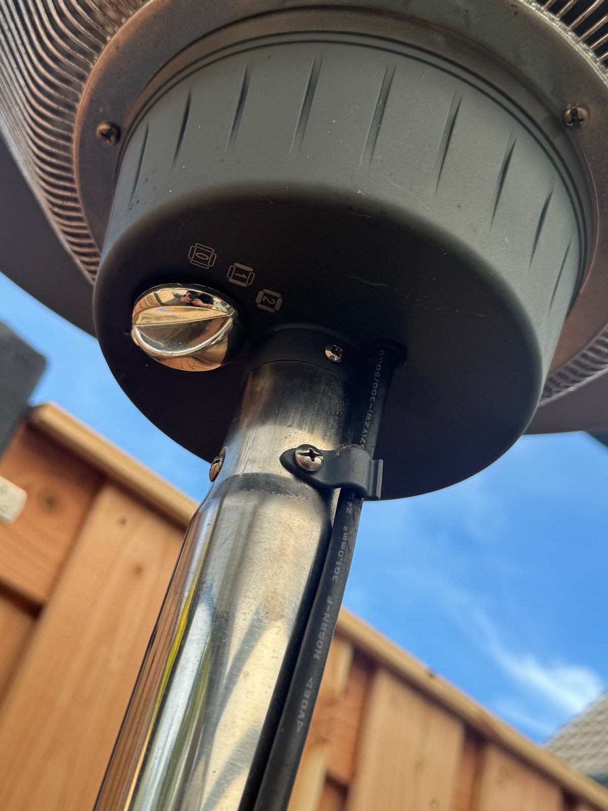 Elektrische terrasverwarmer -, Vloer, Zo goed als nieuw, Waterbestendig, Ophalen