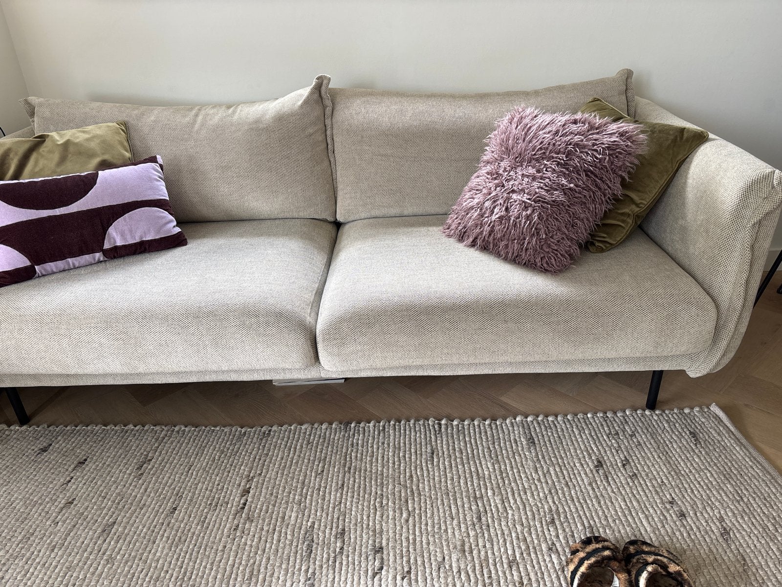 Comfortabele 3-zits bank, FonQ Ribbon, Ophalen, 150 tot 200 cm, Tweepersoons, 75 tot 100 cm