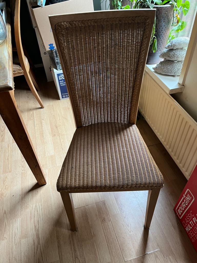 Stoelen, Huis en Inrichting, Stoelen, Ophalen, Gebruikt, Riet of Rotan, Vijf, Zes of meer stoelen