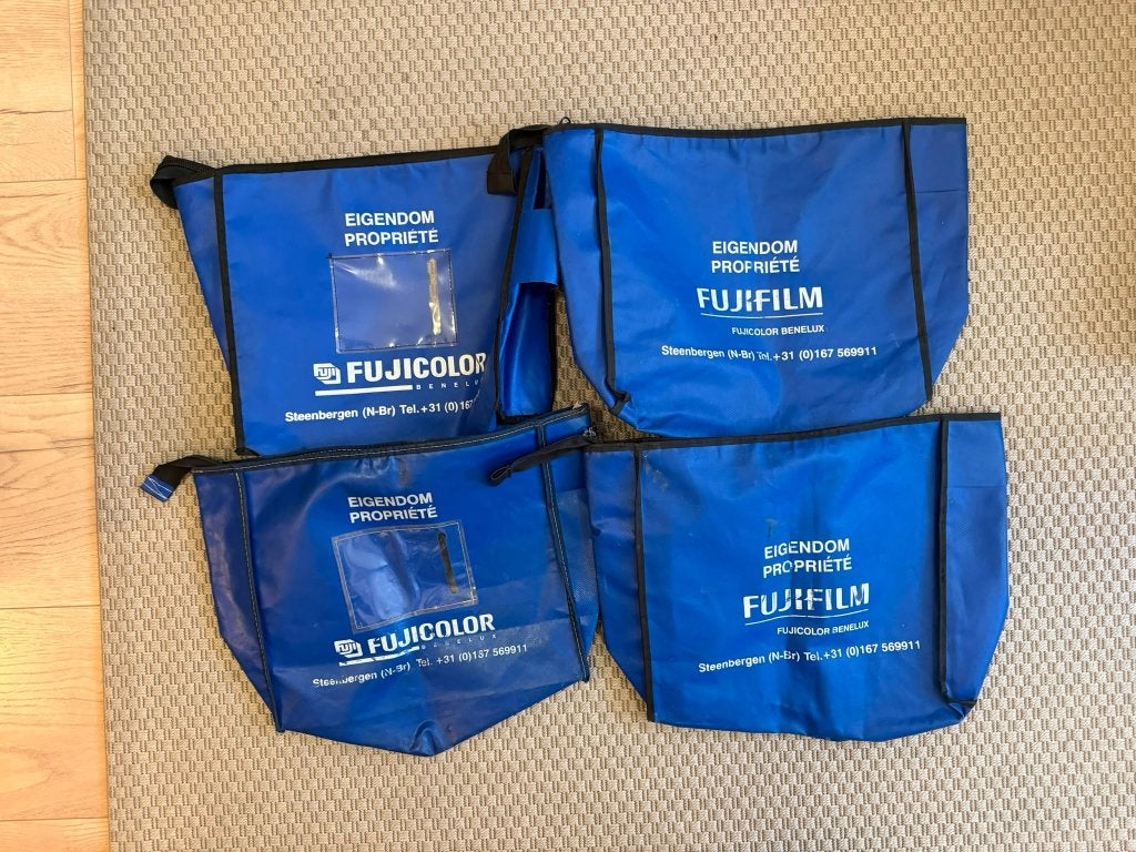 4 Fuji filmlab tassen, Overige merken, Gebruikt, Blauw, Pouch