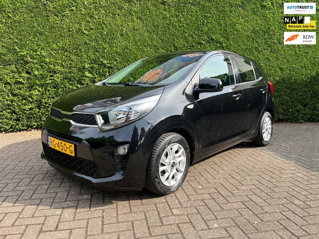 Kia Picanto 1.0 CVVT, Camera, Airco, Eerste eigenaar !, Voorwielaandrijving, Gebruikt, 4 stoelen, Zwart