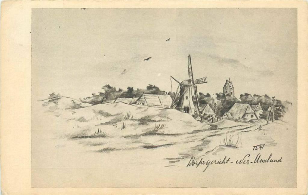 381-496-041 Ameland Worpsgericht, Verzenden, Voor 1920, Friesland