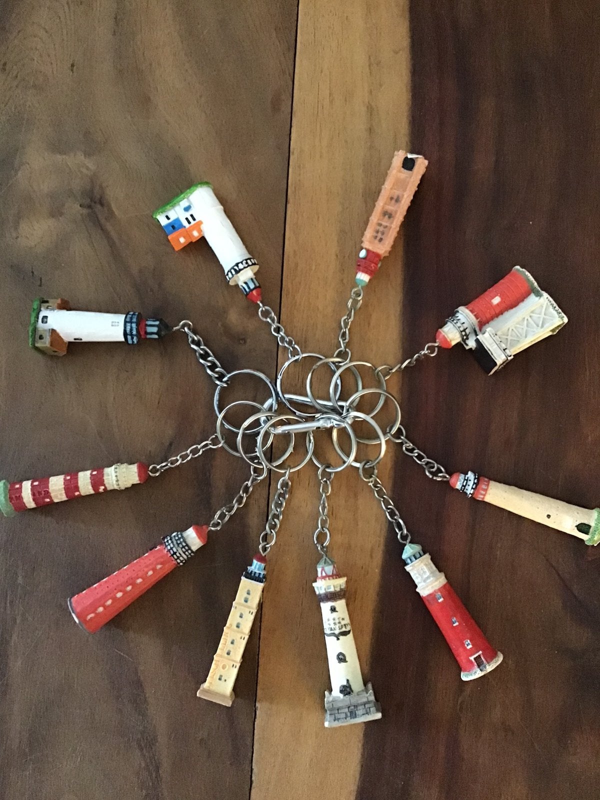 10 vuurtoren sleutelhangers, Verzamelen, Sleutelhangers, Ophalen of Verzenden, Zo goed als nieuw