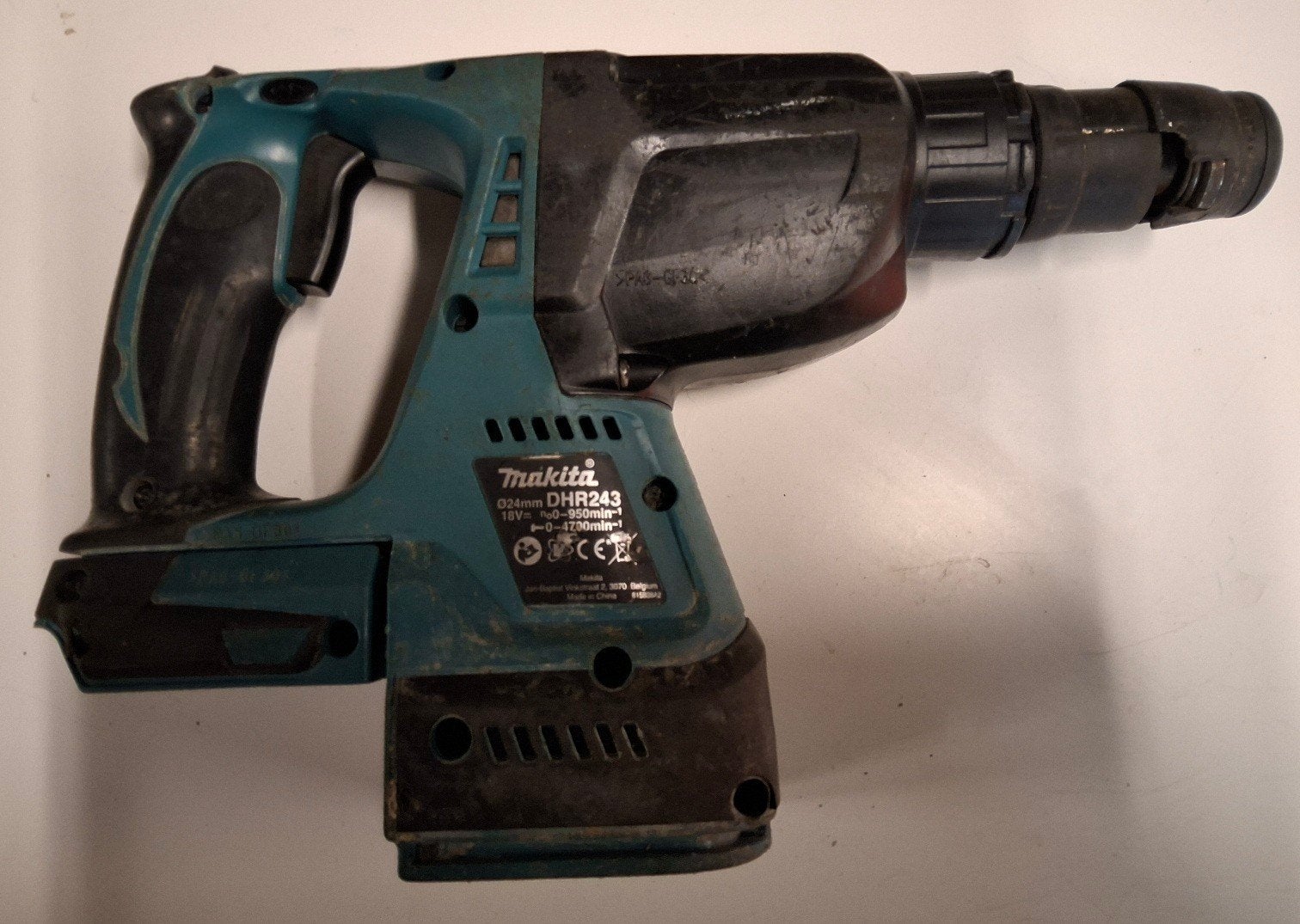 Makita DHR243 boorhamer, lees tekst, Ophalen, Gebruikt, Boor- en/of Breekhamer