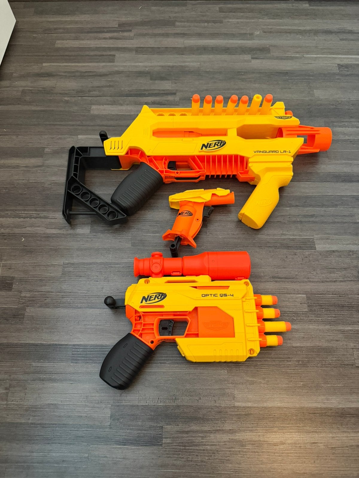 Nerf pistool / gun. NERF Alpha Strike Infantry Set ., Ophalen of Verzenden, Zo goed als nieuw, Jongen of Meisje