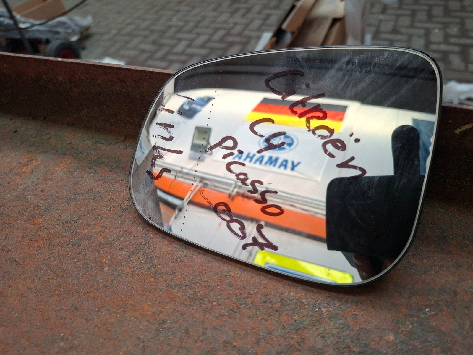Linker buitenspiegelglas Citroën C4 Picasso 2007, Ophalen of Verzenden, Citroën
