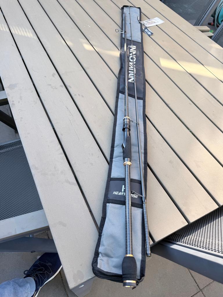 Hearty rise innovation zeebaars snoekbaars hengel, Ophalen of Verzenden, Zo goed als nieuw, Werphengel