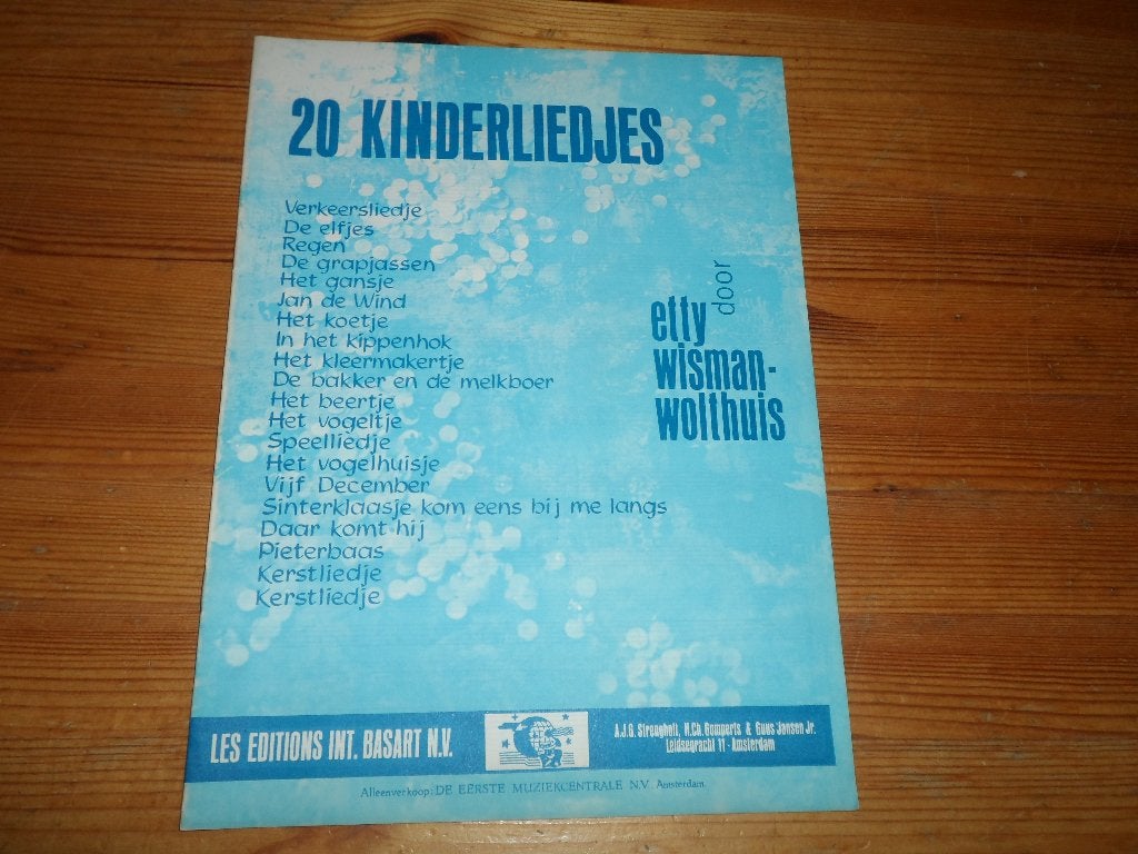 Etty wisman wolthuis - 20 kinderliedjes, Zang, Ophalen of Verzenden, Zo goed als nieuw, Artiest of Componist