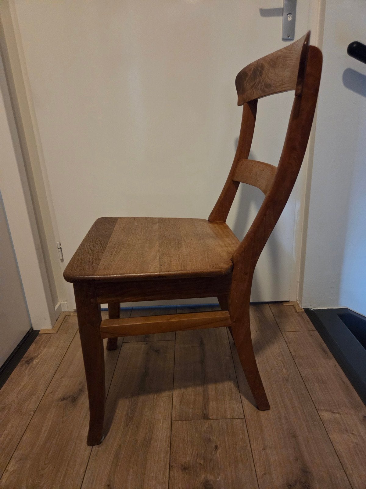 Massief Teakhouten Eetkamerstoelen (per stuk), Ophalen, Gebruikt, Bruin, Hout