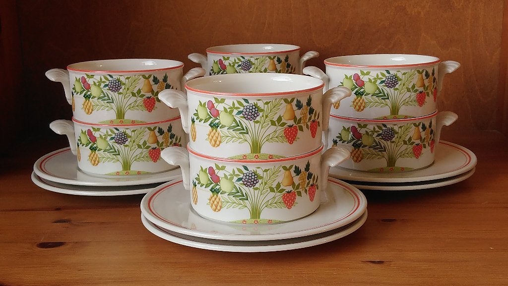 Villeroy & Boch Appetito - soepkommen met schotels, Huis en Inrichting, Keuken | Servies, Villeroy & Boch, Ophalen of Verzenden