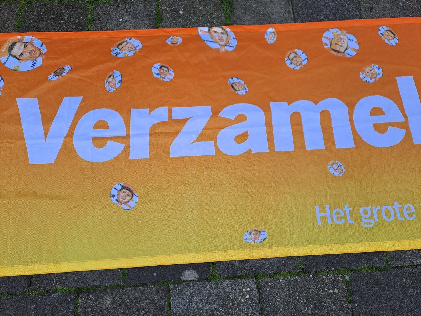 Mega XXL Albert Heijn Voetbal Banner - Ruud, Edgar, Dick, Albert Heijn, Onbekend, Ophalen of Verzenden, Onbekend